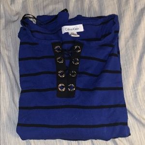 Blue and black long sleeve